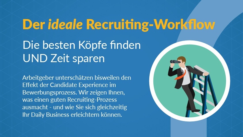 Infografik – Der ideale Recruiting-Workflow: Die besten Köpfe finden UND Zeit sparen